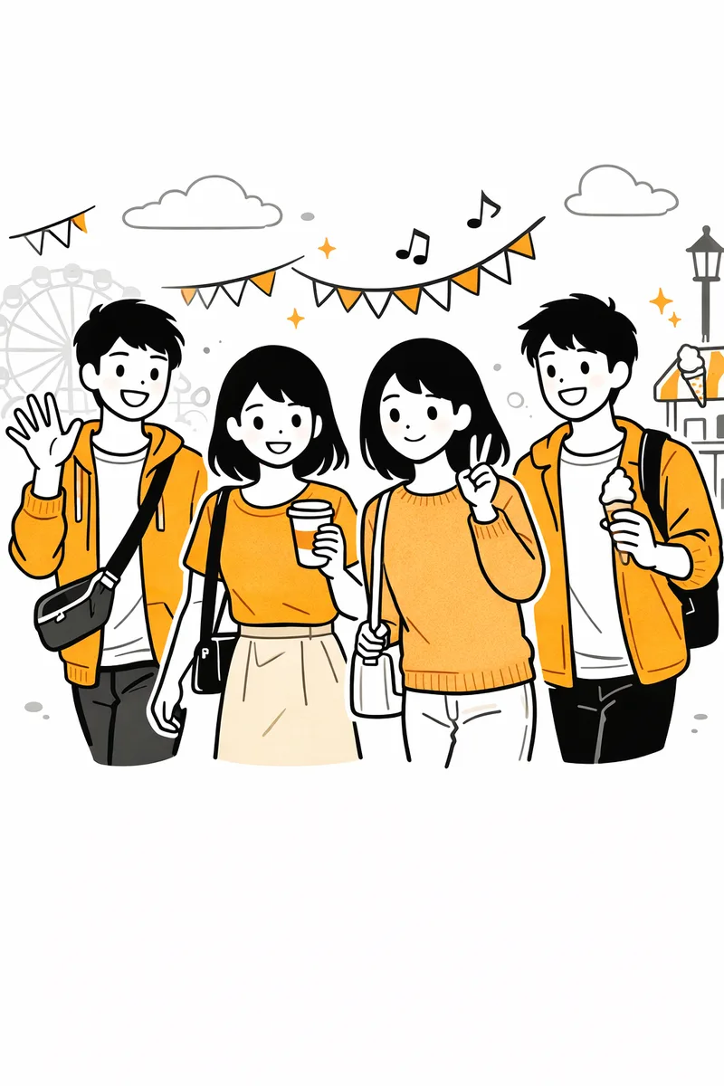 友達と遊ぶ